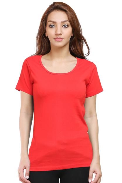 Plain Women's T-Shirt - Soft, Comfortable, & Fashionable