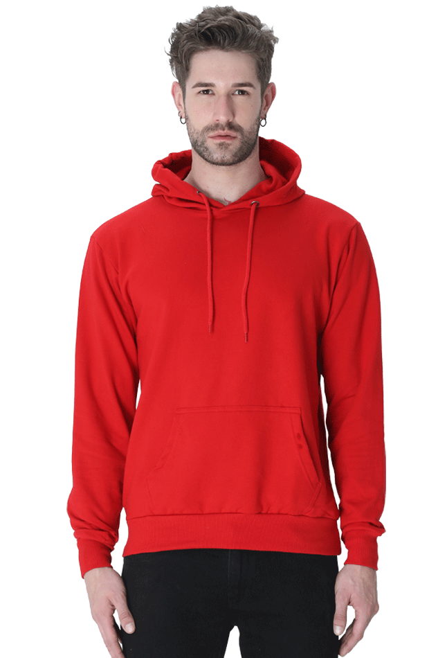 Unisex Plain Hooded Sweatshirt - Effortless Casual Wear