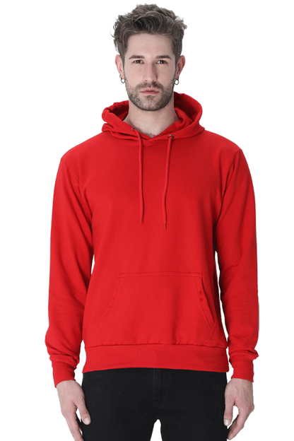 Unisex Plain Hooded Sweatshirt - Effortless Casual Wear