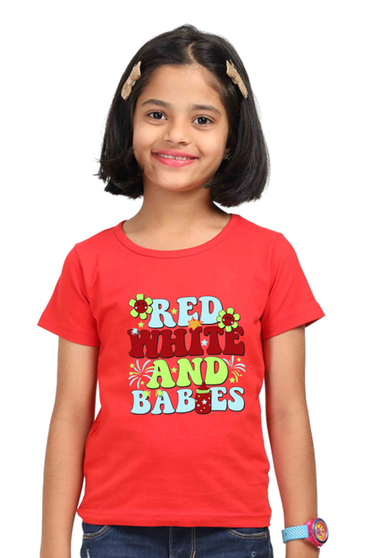 Baloon font Custom printed Girls T-Shirt