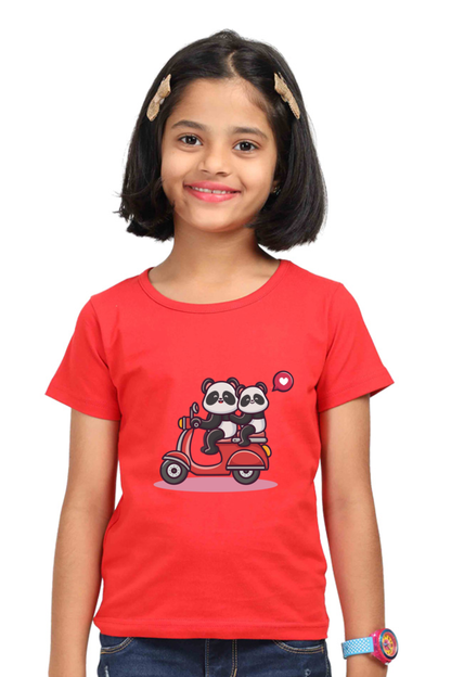 Panda Rider Girls T-Shirt