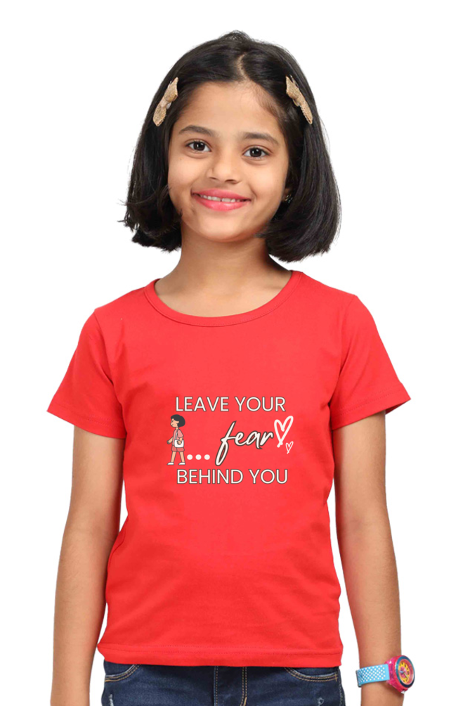 Leave Your Fear printed Girl's t-Shirt