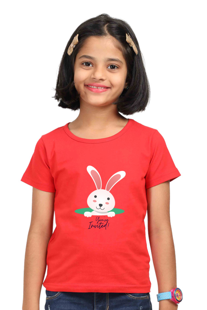 You are Invited bunny Girls Tees