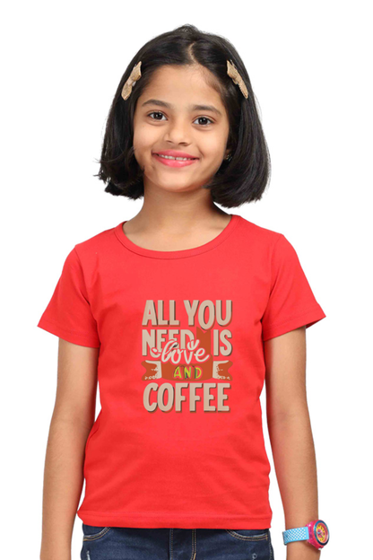 All you need is coffee and love Girls tops