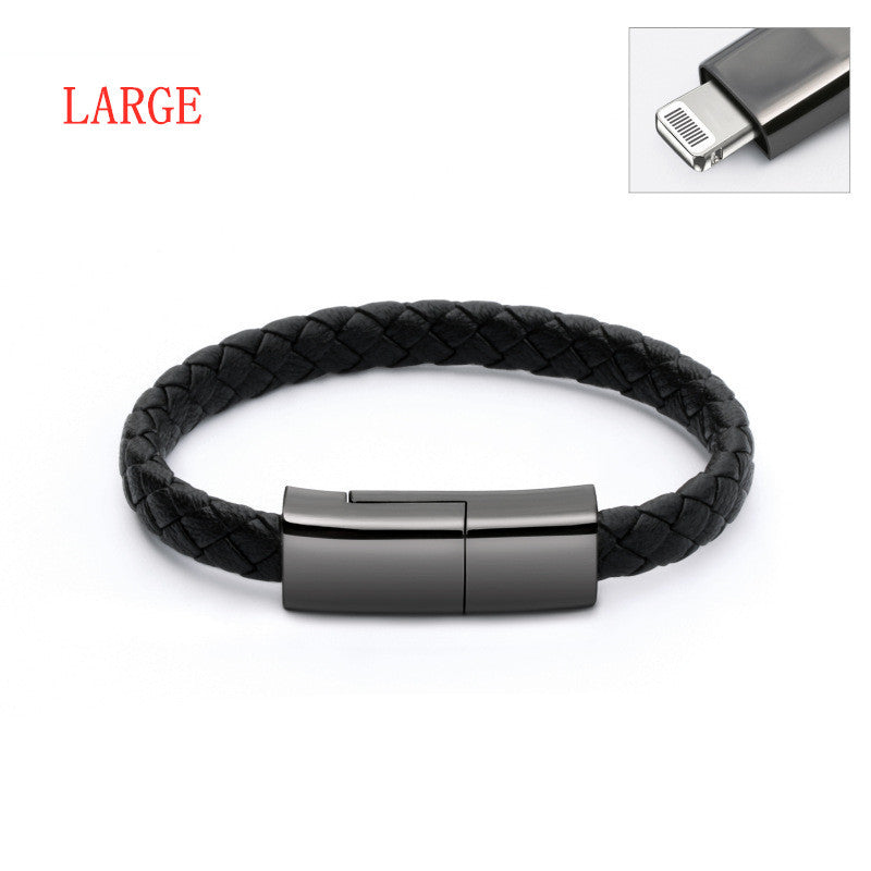 Creative Bracelet Data Cable – Stylish Wearable Charging Cable for Apple, Android & Type-C