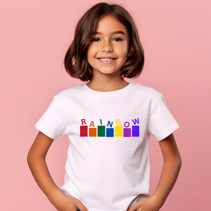 Rain Bow Piano Graphics Girls Top