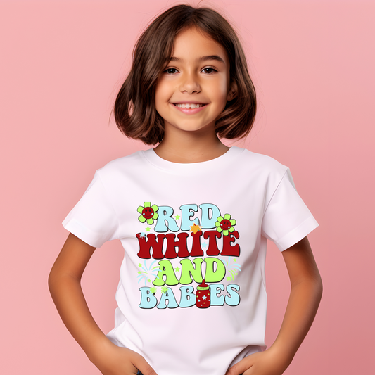 Baloon font Custom printed Girls T-Shirt