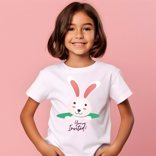 You are Invited bunny Girls Tees