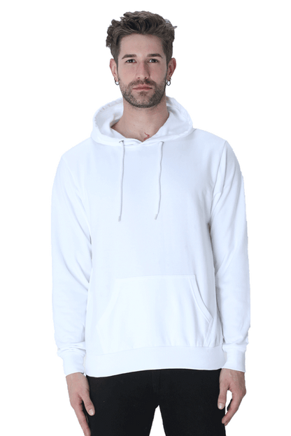 Unisex Plain Hooded Sweatshirt - Effortless Casual Wear