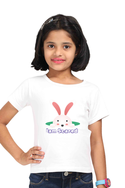 Iam Scared Graphics Printed Girls T-Shirt