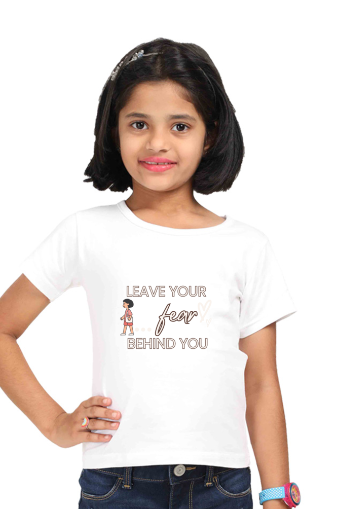 Leave Your Fear printed Girl's t-Shirt