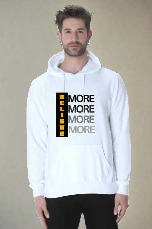 Believe More Printed Stylish Hoodies