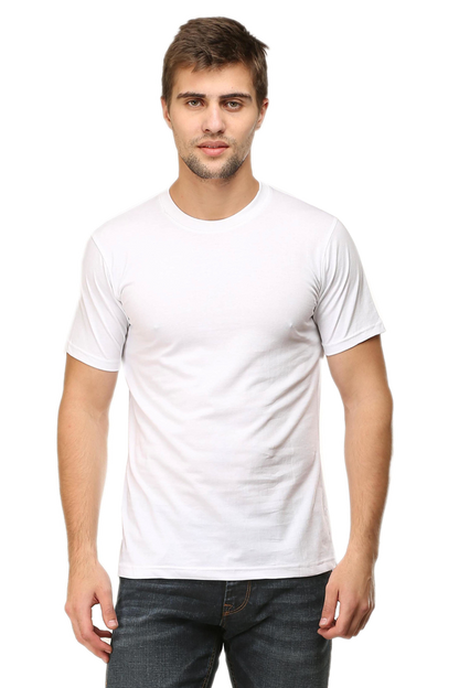 Unisex Round Neck Plain T-Shirt - Classic Fit, Versatile, and Perfect for Any Outfit