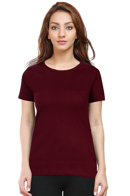 Plain Women's T-Shirt - Soft, Comfortable, & Fashionable