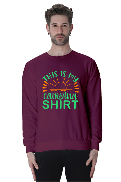 Cool Graphics printed sweatshirt for camping