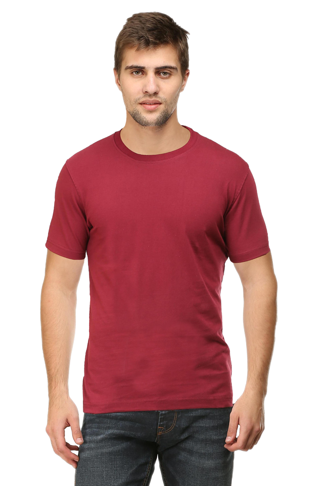 Plain Unisex Round Neck Classic T-Shirt - Soft Cotton, Perfect Fit, Timeless Style