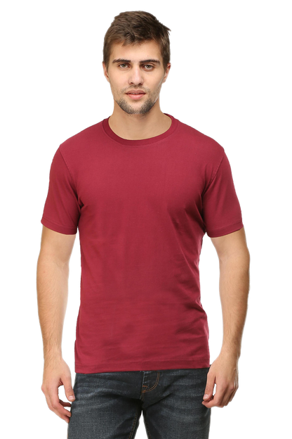 Plain Unisex Round Neck Classic T-Shirt - Soft Cotton, Perfect Fit, Timeless Style