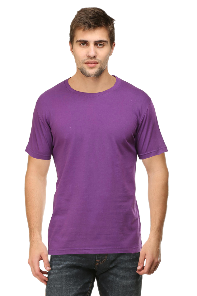 Plain Unisex Round Neck Classic T-Shirt - Soft Cotton, Perfect Fit, Timeless Style