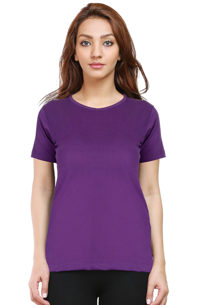 Plain Women's T-Shirt - Soft, Comfortable, & Fashionable