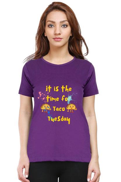 Taco Tuesday graphics women's Tshirt