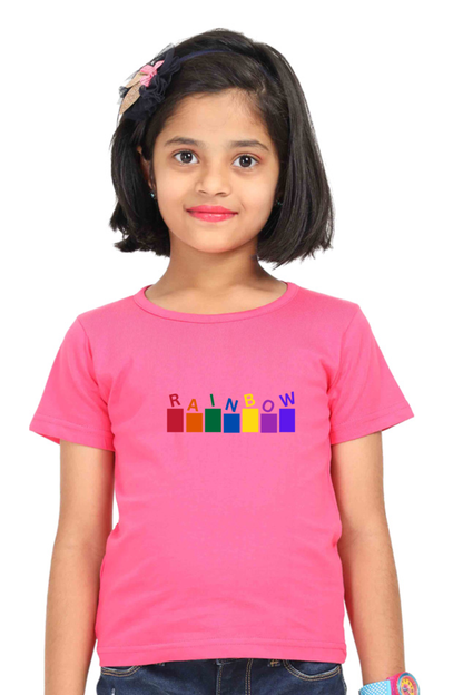 Rain Bow Piano Graphics Girls Top