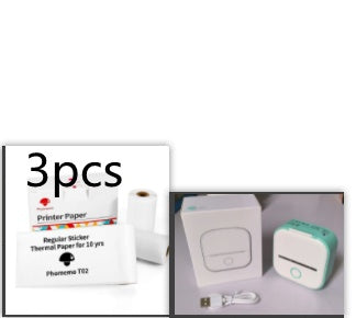 Printer paper and a small electronic device on a white background