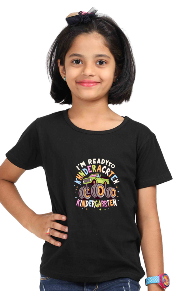 Iam Ready to KIndergarten Girls Tshirt