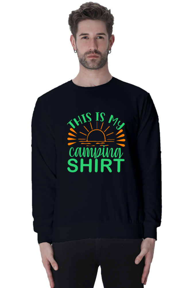 Cool Graphics printed sweatshirt for camping