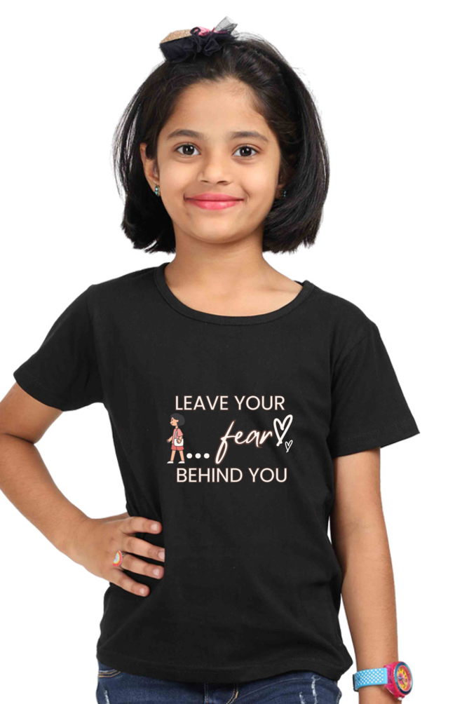 Leave Your Fear printed Girl's t-Shirt