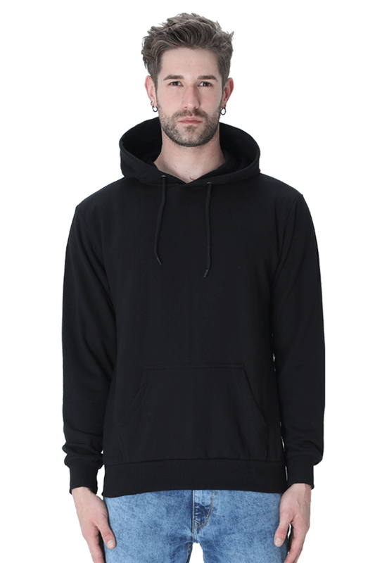 Unisex Plain Hooded Sweatshirt - Effortless Casual Wear