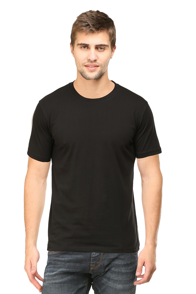 Plain Unisex Round Neck Classic T-Shirt - Soft Cotton, Perfect Fit, Timeless Style