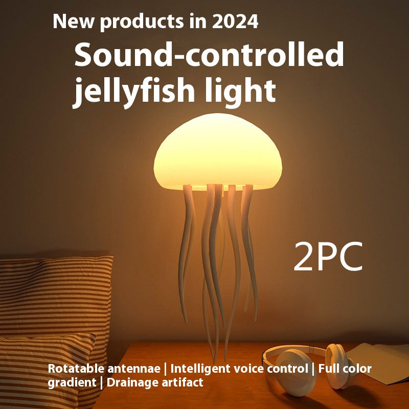 Jellyfish Mood Lamp | LED Jellyfish Night Light for Home & Desk