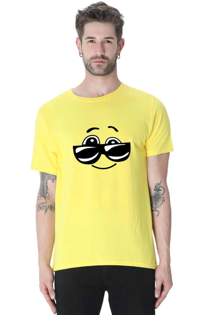 Smiley Round Neck T-Shirts Your Go-To for Casual Wear