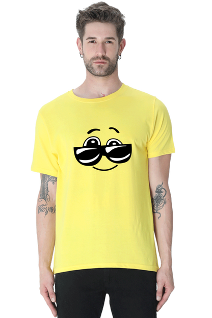 Smiley Round Neck T-Shirts Your Go-To for Casual Wear