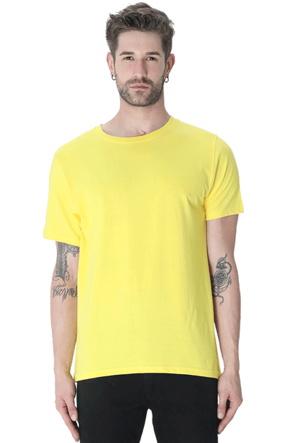 Unisex Round Neck Plain T-Shirt - Classic Fit, Versatile, and Perfect for Any Outfit