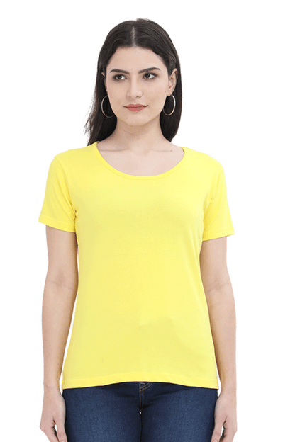 Light Colored Plain Women's T-Shirt - Casual & Comfy Everyday Wear