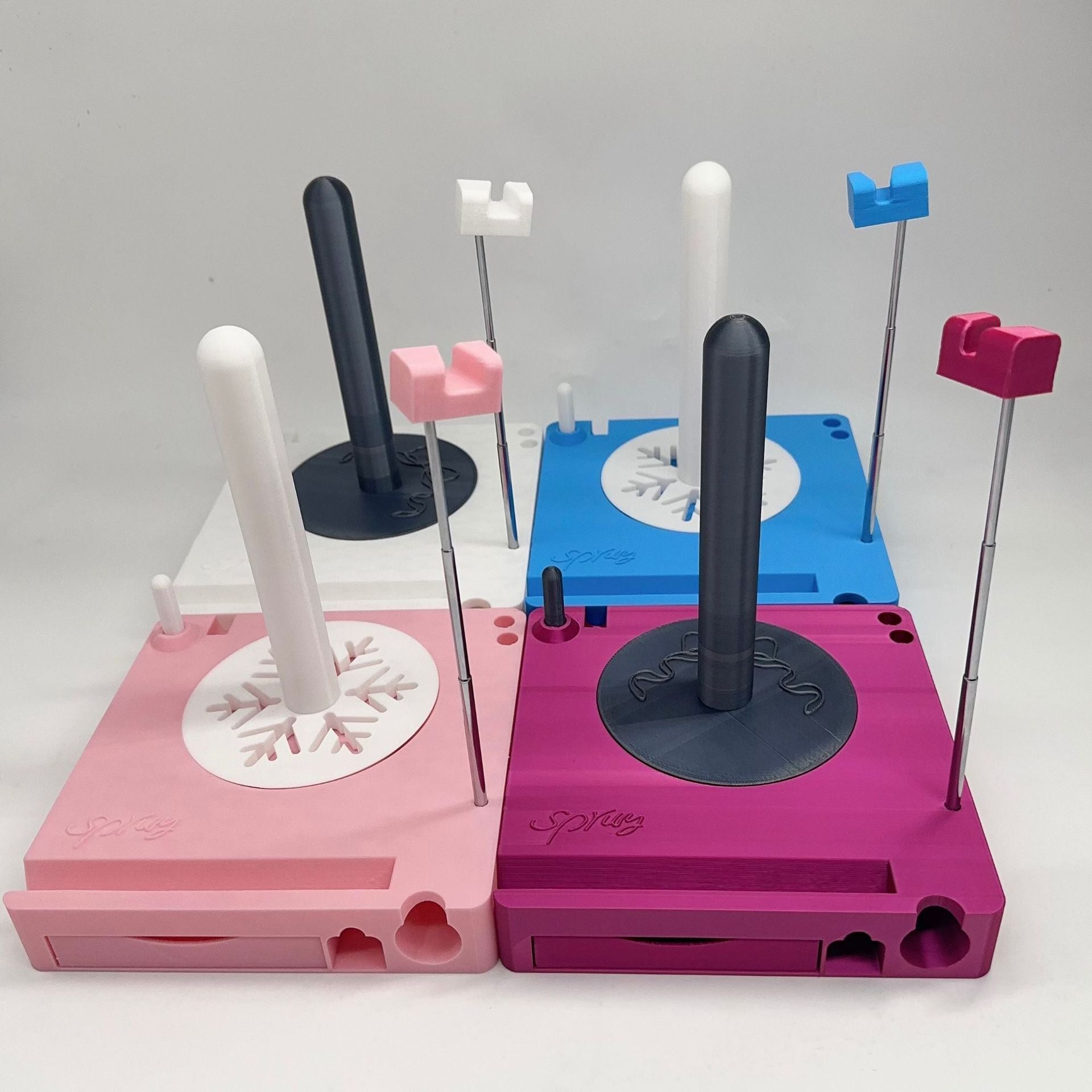 Cross-border Multi-Functional Yarn Spool Box Shiny Portable Multifunctional Yarn Shaft Box