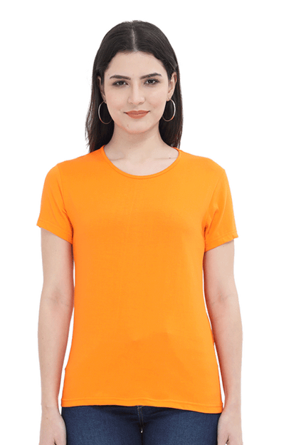 Light Colored Plain Women's T-Shirt - Casual & Comfy Everyday Wear