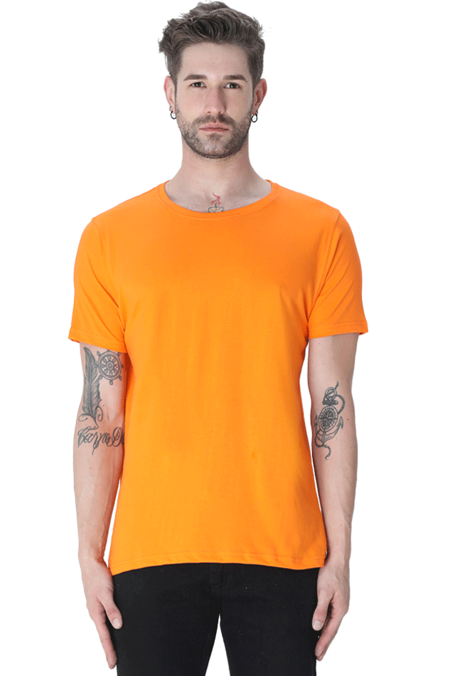 Unisex Round Neck Plain T-Shirt - Classic Fit, Versatile, and Perfect for Any Outfit