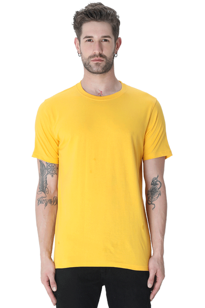 Unisex Round Neck Plain T-Shirt - Classic Fit, Versatile, and Perfect for Any Outfit