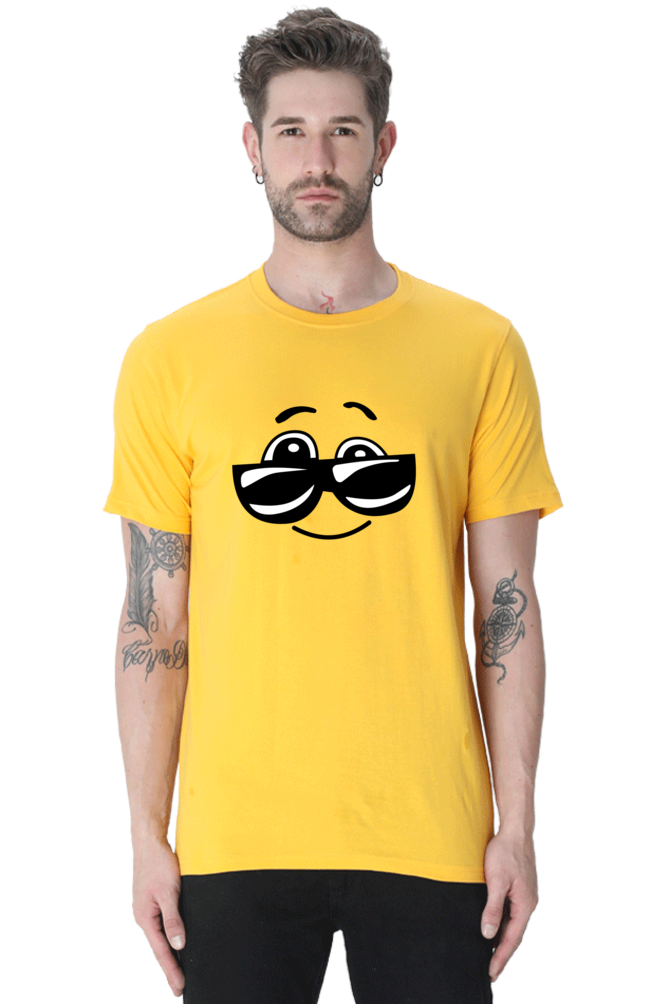 Smiley Round Neck T-Shirts Your Go-To for Casual Wear