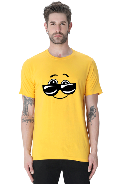 Smiley Round Neck T-Shirts Your Go-To for Casual Wear