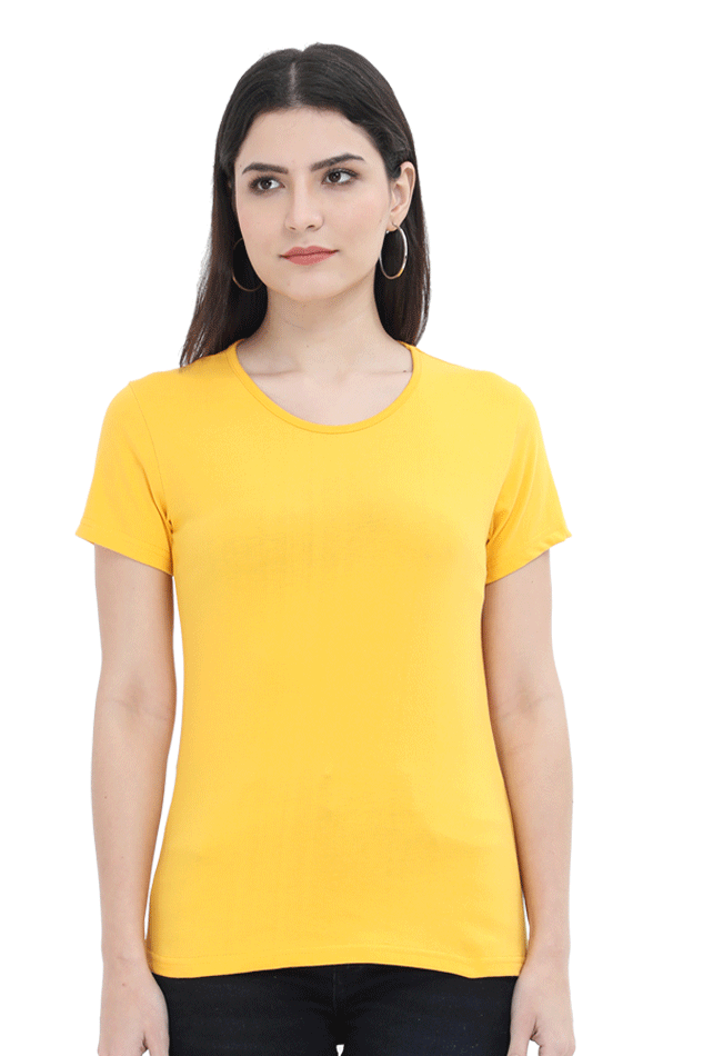 Light Colored Plain Women's T-Shirt - Casual & Comfy Everyday Wear