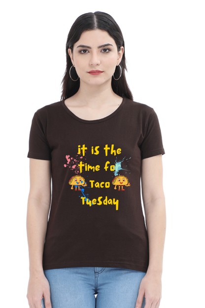 Taco Tuesday graphics women's Tshirt