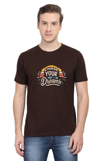 Chase your dreams Round Neck Tees: Perfect for Any Outfit