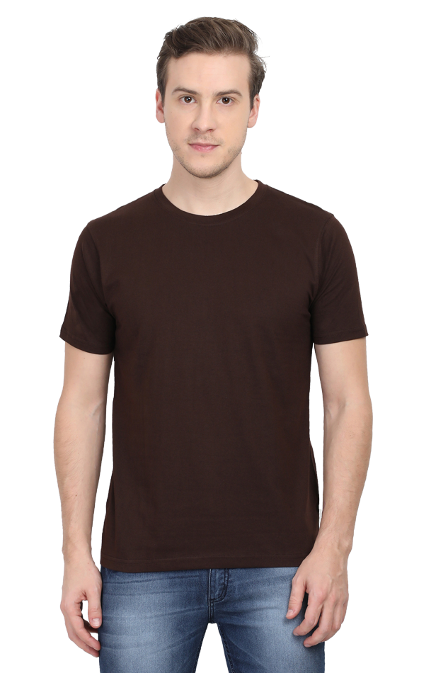 Plain Unisex Round Neck Classic T-Shirt - Soft Cotton, Perfect Fit, Timeless Style