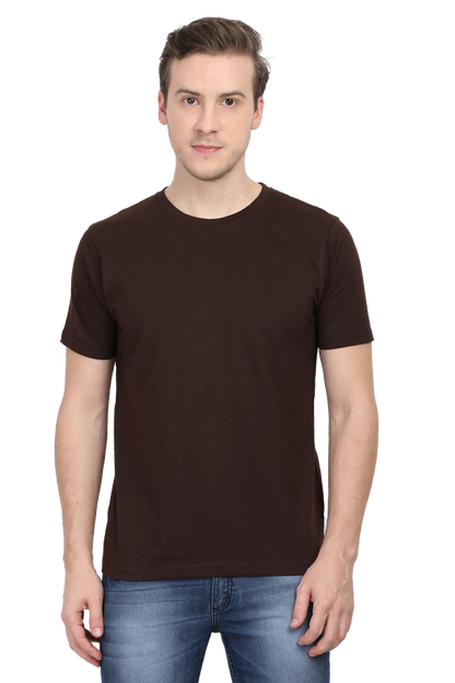 Plain Unisex Round Neck Classic T-Shirt - Soft Cotton, Perfect Fit, Timeless Style