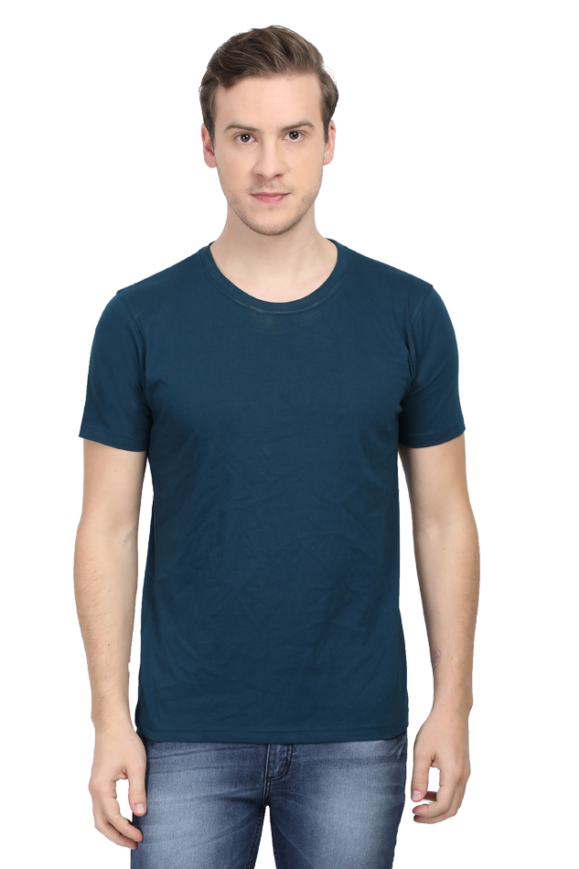 Plain Unisex Round Neck Classic T-Shirt - Soft Cotton, Perfect Fit, Timeless Style