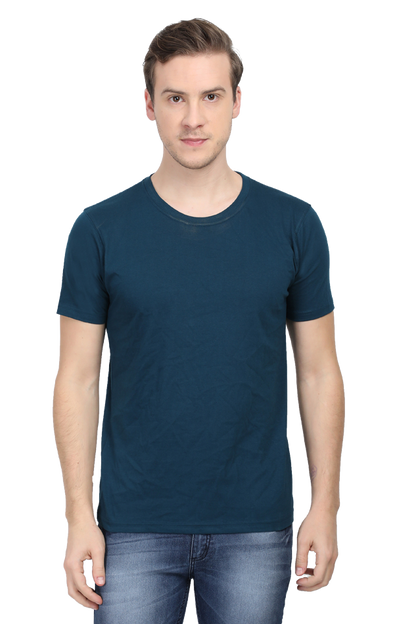 Plain Unisex Round Neck Classic T-Shirt - Soft Cotton, Perfect Fit, Timeless Style