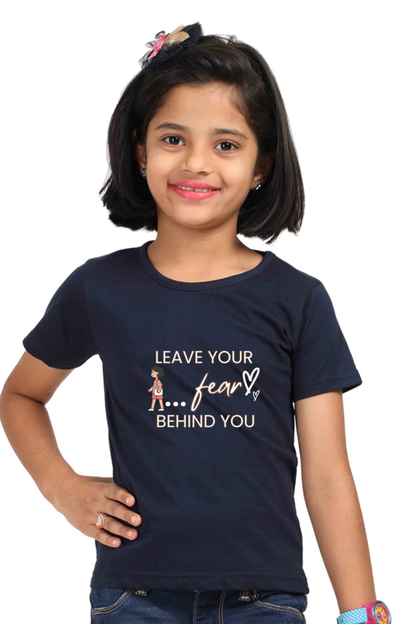 Leave Your Fear printed Girl's t-Shirt